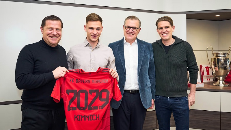 Kimmich gia hạn Bayern đến 2029