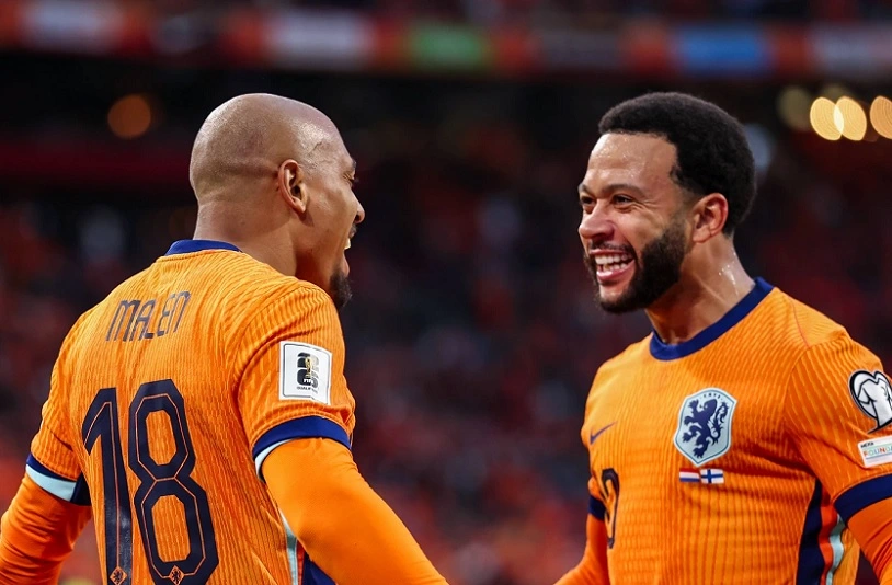 Depay tỏa sáng rực rỡ trong chiến thắng của ĐT Hà Lan